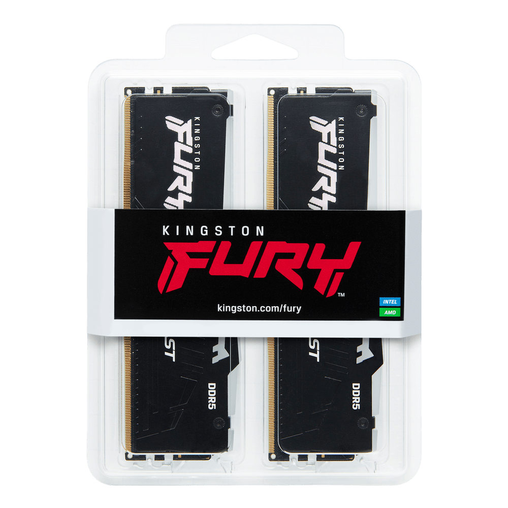 Kingston Fury Beast RGB 32GB (16GBx2) DDR5 5200MHz Desktop Memory - Vektra Computers LLC Kingston Fury Beast RGB 32GB (16GBx2) DDR5 5200MHz Desktop Memory - Vektra Computers LLC